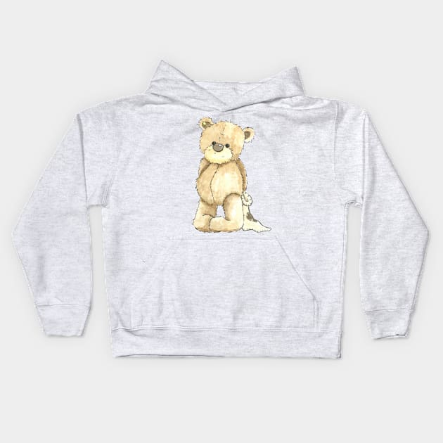 Teddy Bear Kids Hoodie by Créa'RiBo